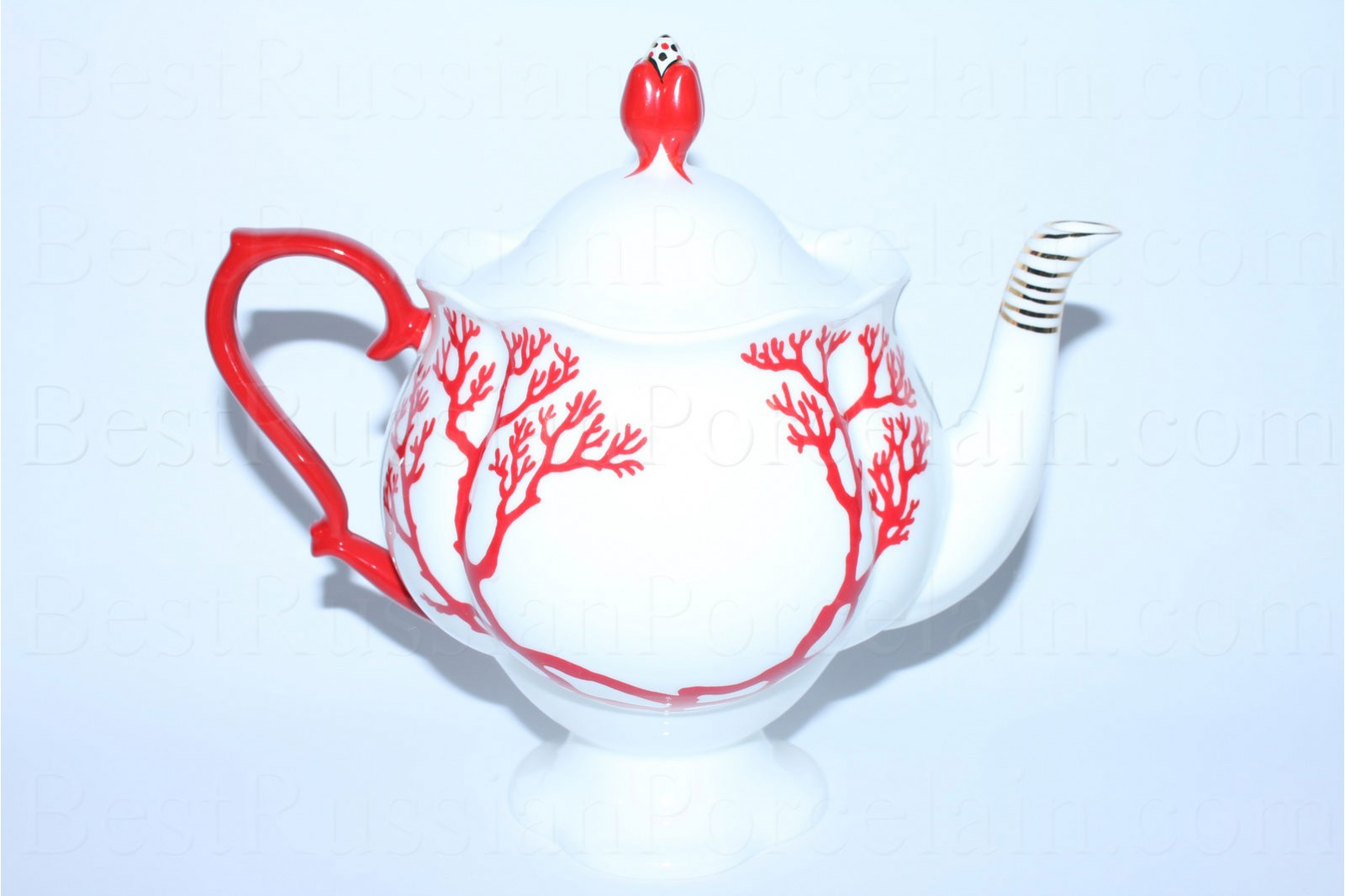 Buy Teapot Coral | BestRussianPorcelain.com